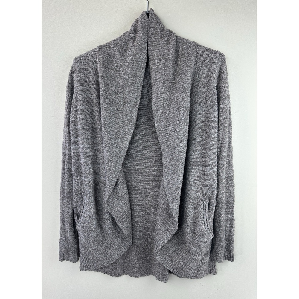 Barefoot Dreams Cozy Chic Open Front Pocket Circle Cardigan Sweater 452 Medium - Picture 2 of 12